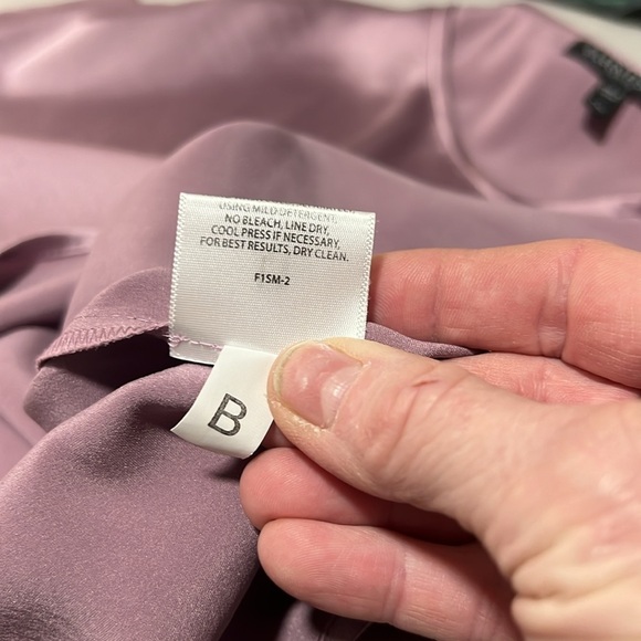 Eileen Fisher Petites Mauve Silk Spandex Tank Size P/M - Picture 6 of 7